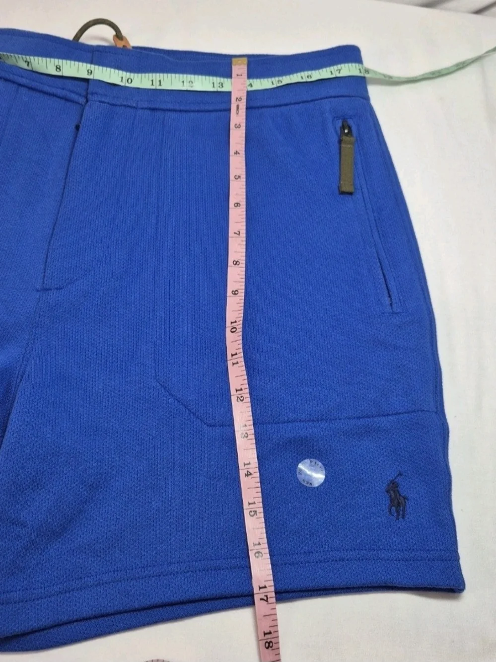 Polo Ralph Lauren Expedition Terry Shorts Men’s Size L  Large Blue Drawstring 30